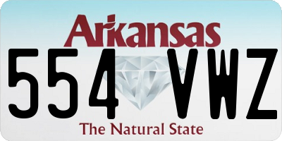 AR license plate 554VWZ