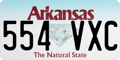 AR license plate 554VXC
