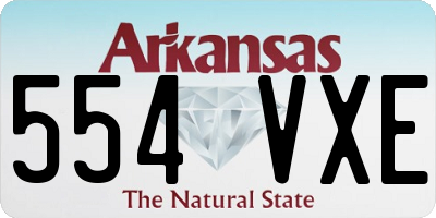AR license plate 554VXE