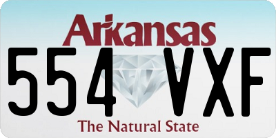 AR license plate 554VXF