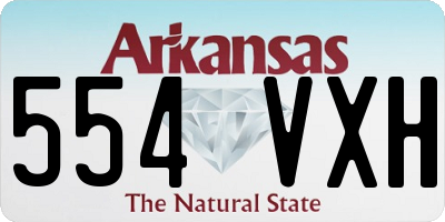 AR license plate 554VXH
