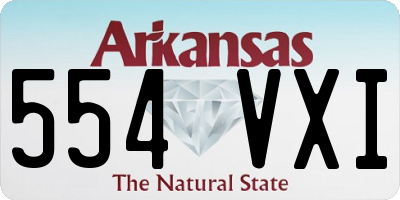 AR license plate 554VXI