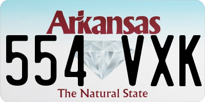 AR license plate 554VXK