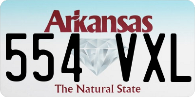 AR license plate 554VXL