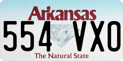 AR license plate 554VXO