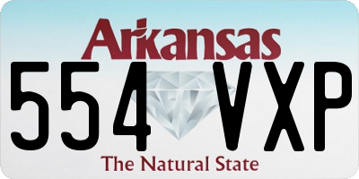 AR license plate 554VXP