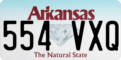 AR license plate 554VXQ