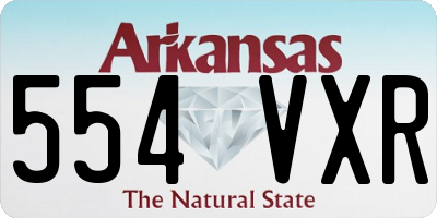AR license plate 554VXR