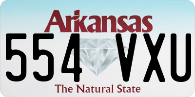 AR license plate 554VXU