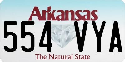 AR license plate 554VYA