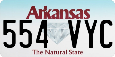 AR license plate 554VYC
