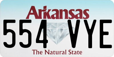 AR license plate 554VYE
