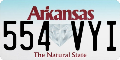 AR license plate 554VYI