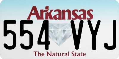 AR license plate 554VYJ