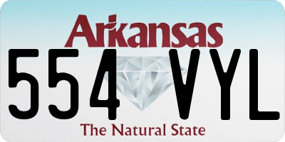 AR license plate 554VYL