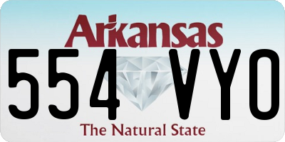 AR license plate 554VYO