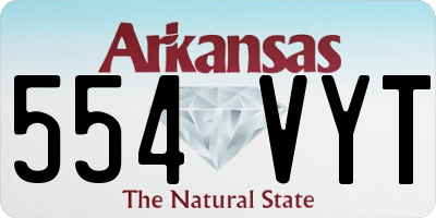 AR license plate 554VYT