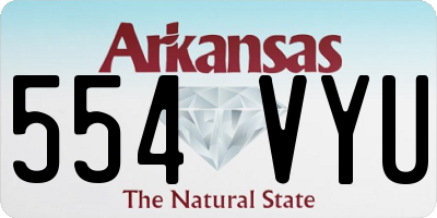 AR license plate 554VYU