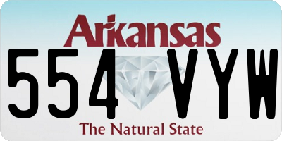 AR license plate 554VYW