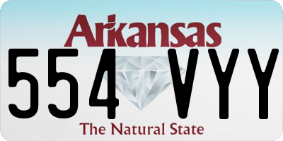 AR license plate 554VYY