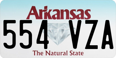 AR license plate 554VZA