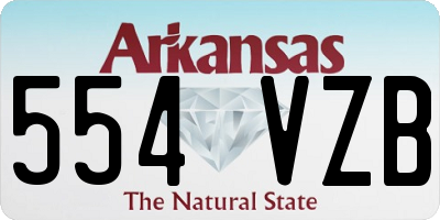 AR license plate 554VZB