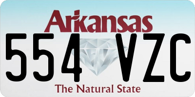 AR license plate 554VZC