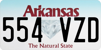 AR license plate 554VZD