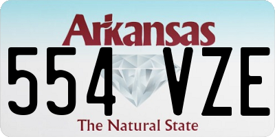 AR license plate 554VZE