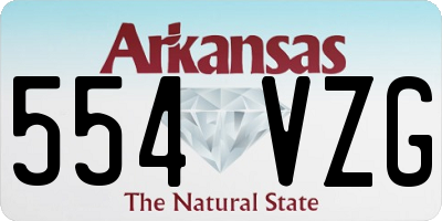 AR license plate 554VZG
