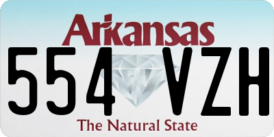 AR license plate 554VZH