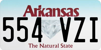 AR license plate 554VZI