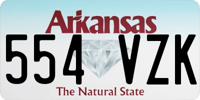 AR license plate 554VZK