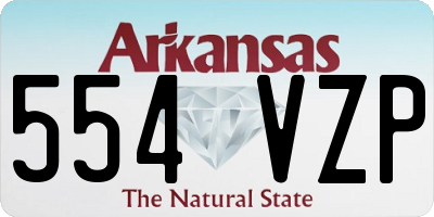 AR license plate 554VZP