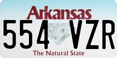 AR license plate 554VZR
