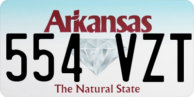 AR license plate 554VZT