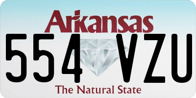 AR license plate 554VZU