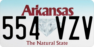 AR license plate 554VZV