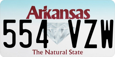 AR license plate 554VZW