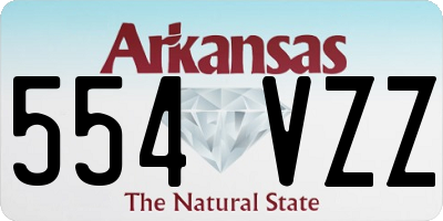 AR license plate 554VZZ