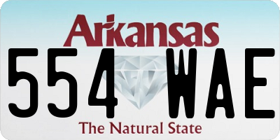 AR license plate 554WAE