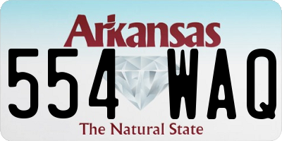 AR license plate 554WAQ
