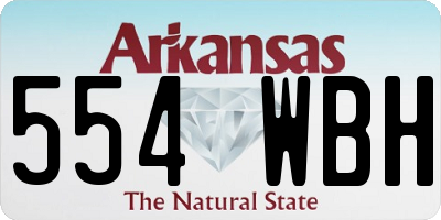 AR license plate 554WBH