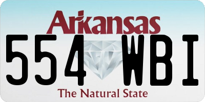 AR license plate 554WBI