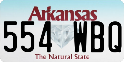 AR license plate 554WBQ