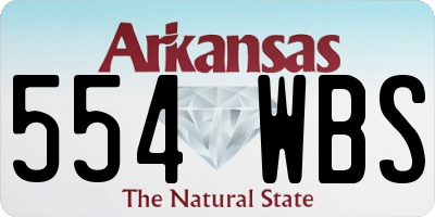 AR license plate 554WBS