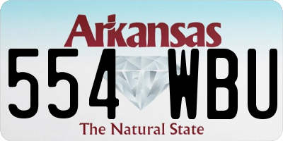 AR license plate 554WBU
