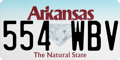 AR license plate 554WBV