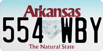 AR license plate 554WBY
