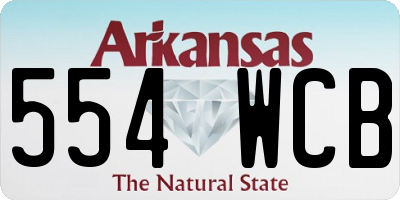AR license plate 554WCB